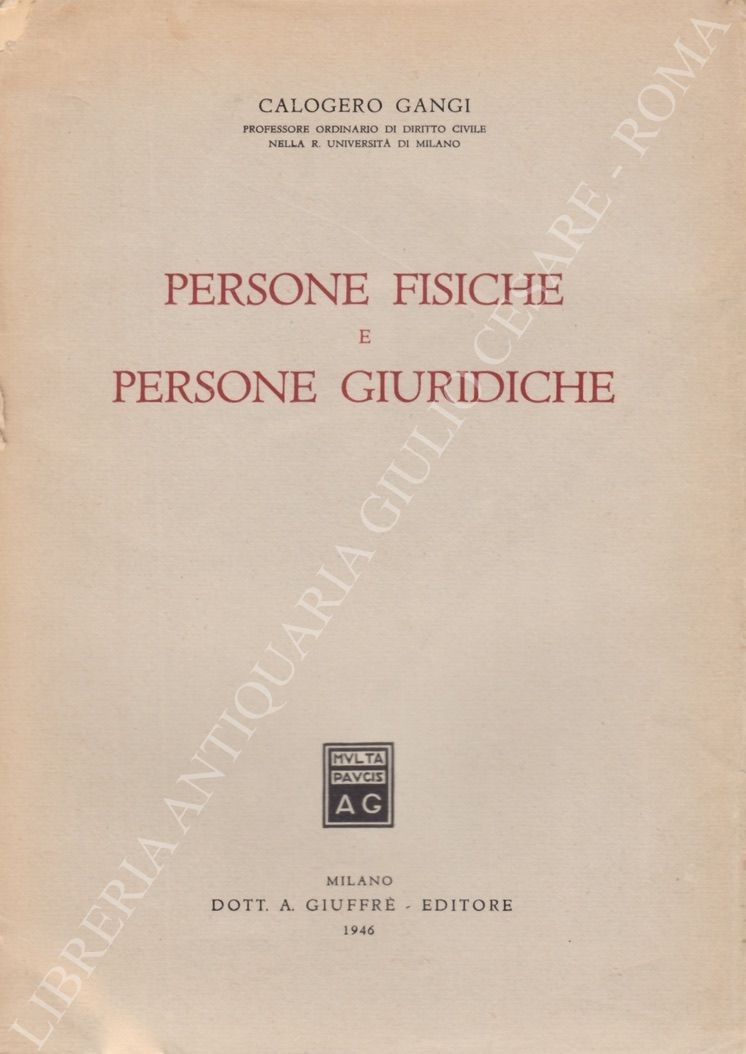 Persone fisiche e persone giuridiche