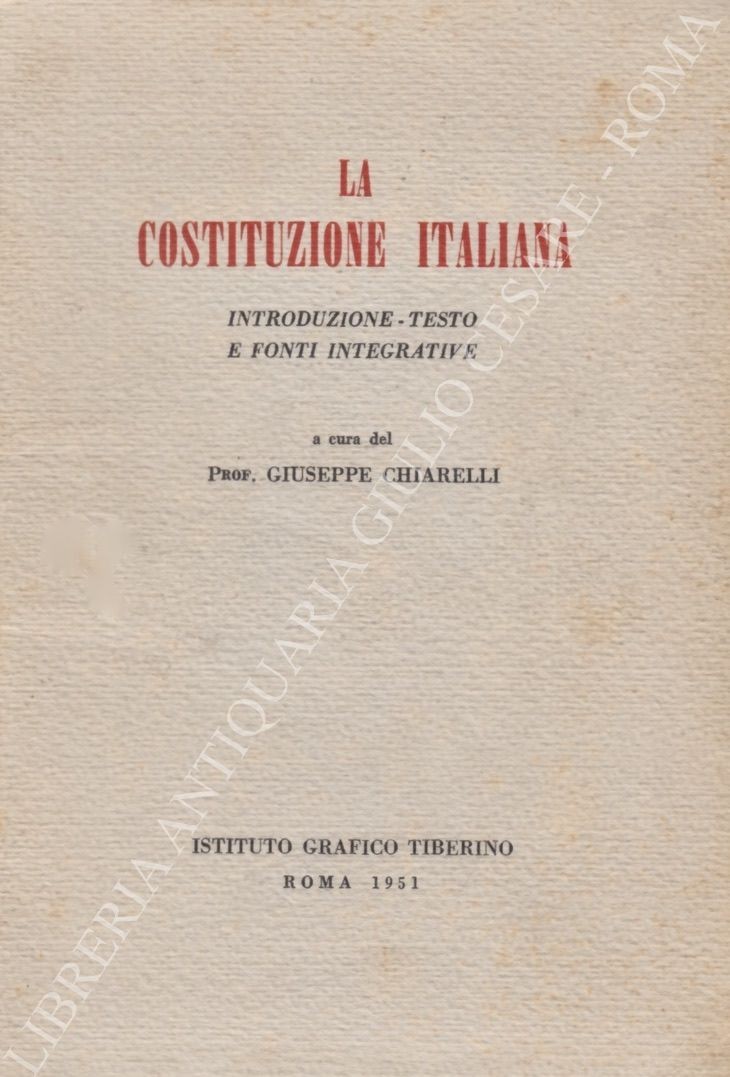 La Costituzione Italiana
