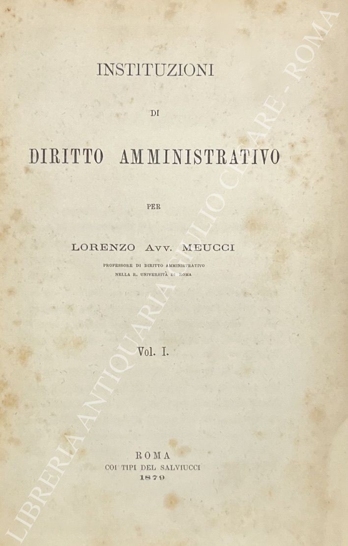 Instituzioni di diritto amministrativo