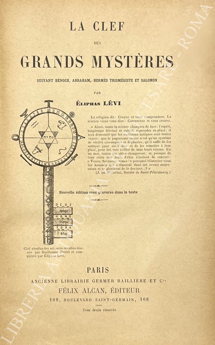 La clef des grands mysteres
