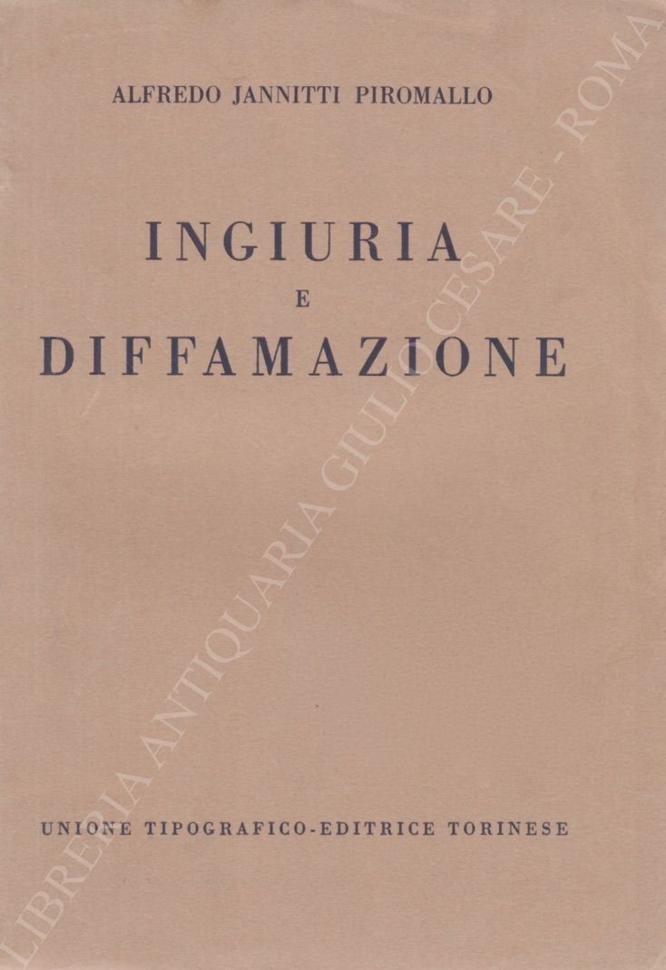 Ingiuria e diffamazione