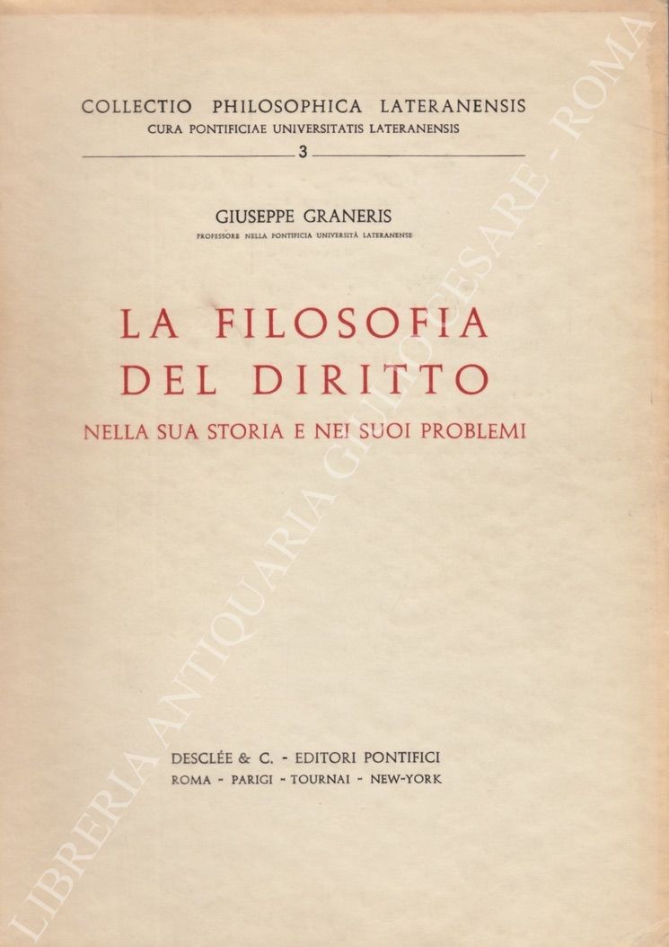 La filosofia del diritto nella sua storia e nei suoi problemi