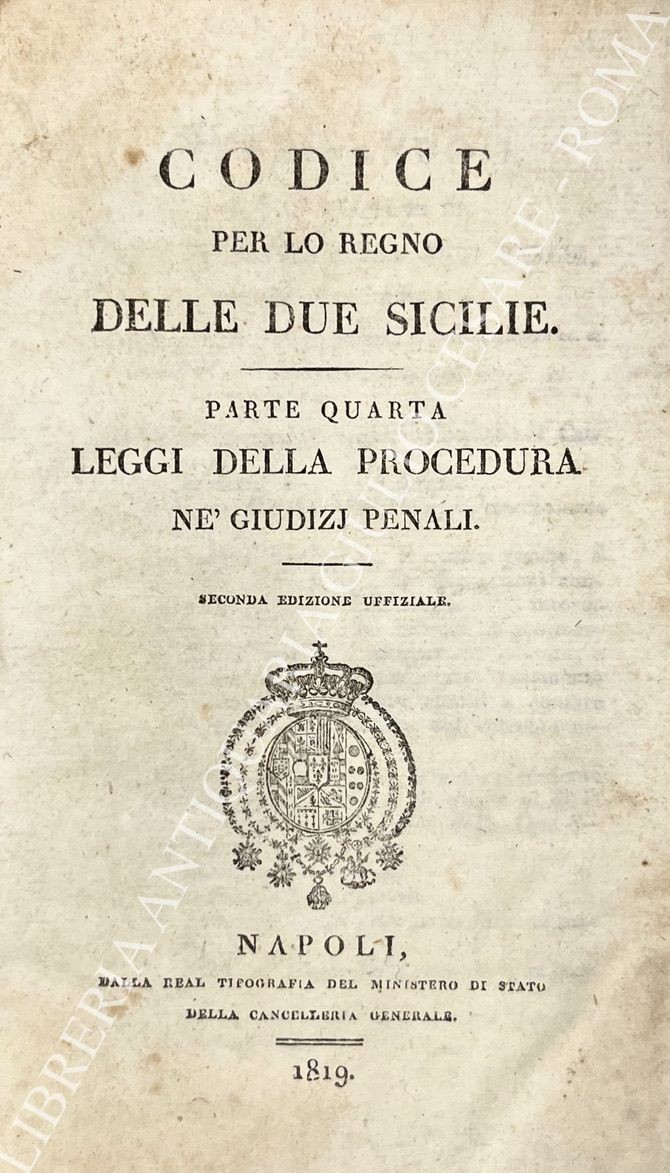 Codice per lo Regno delle Due Sicilie. Parte quarta
