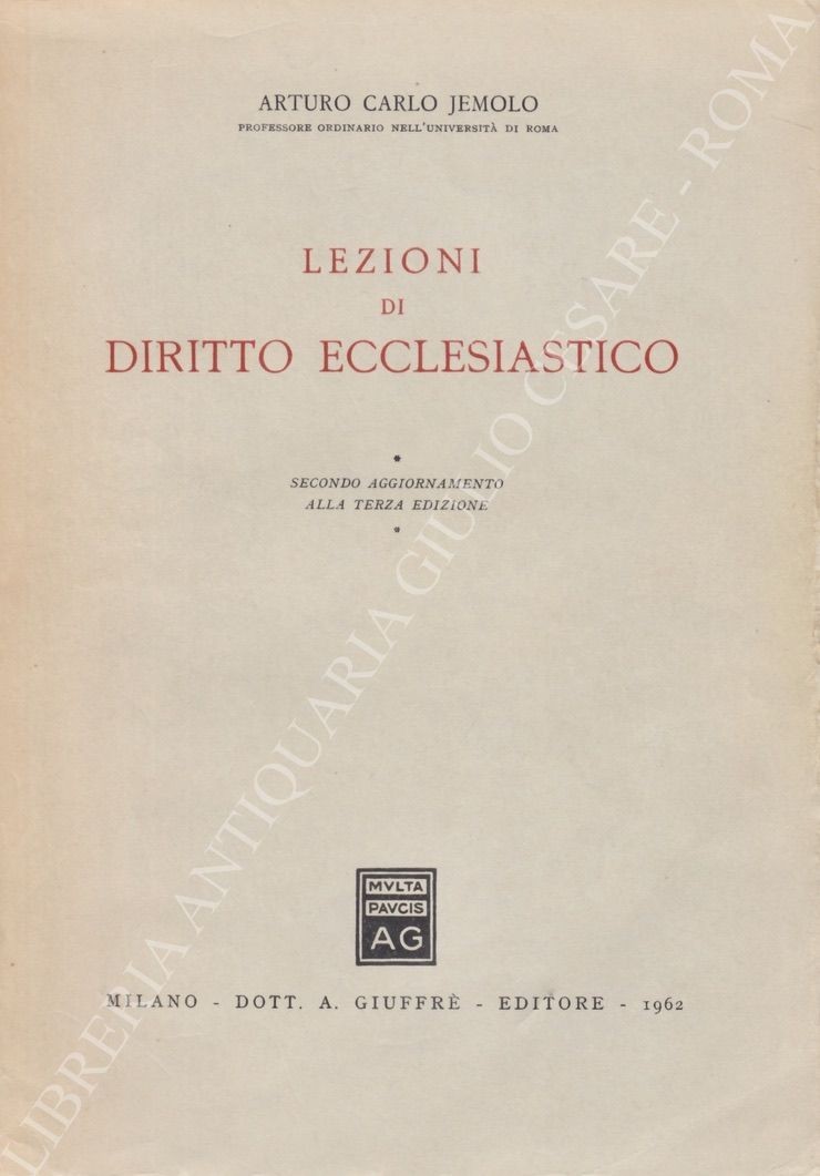 Lezioni di diritto ecclesiastico