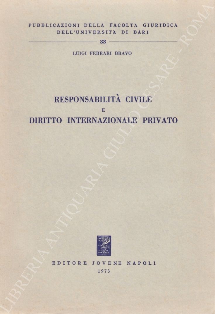Responsabilità civile e diritto internazionale privato