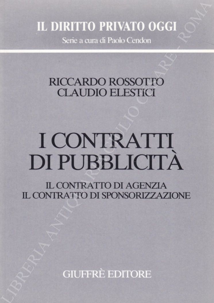 I contratti di pubblicità