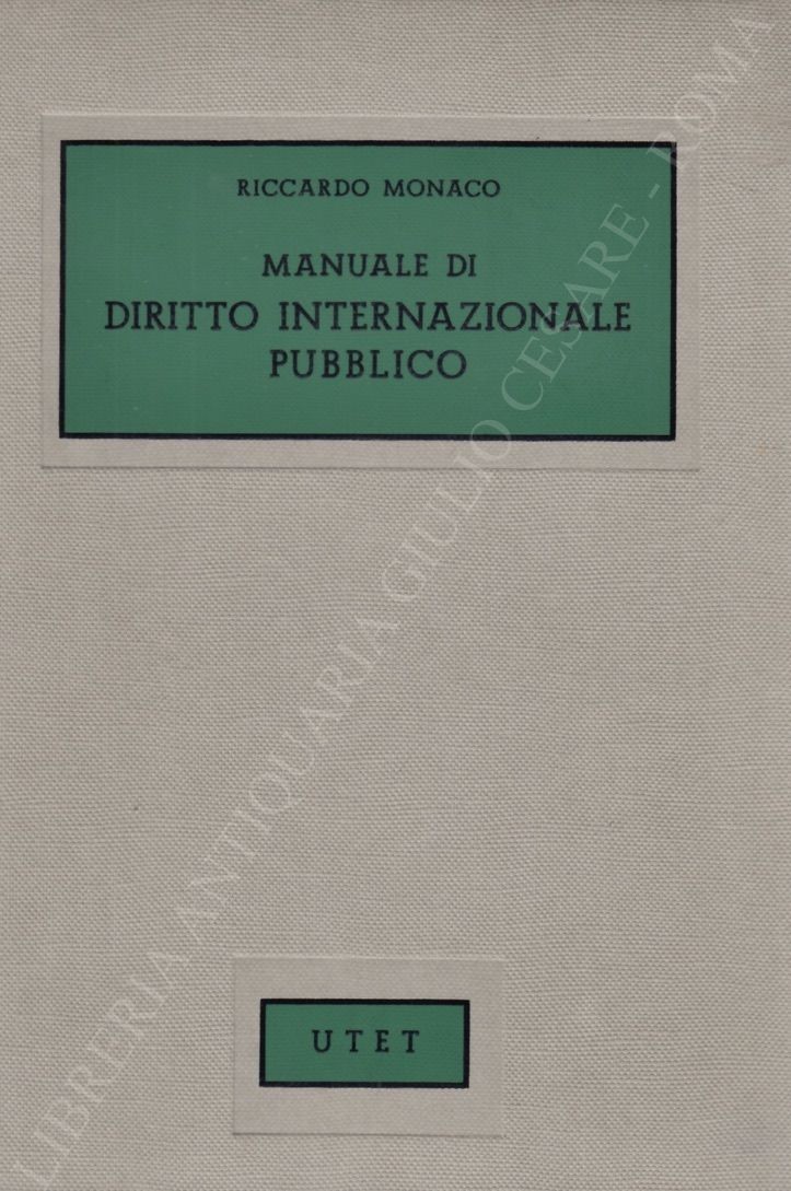 Manuale di diritto internazionale pubblico