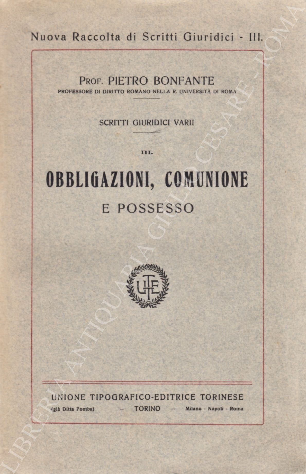 Scritti giuridici varii