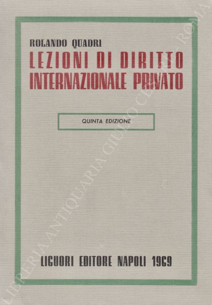 Lezioni di diritto internazionale privato
