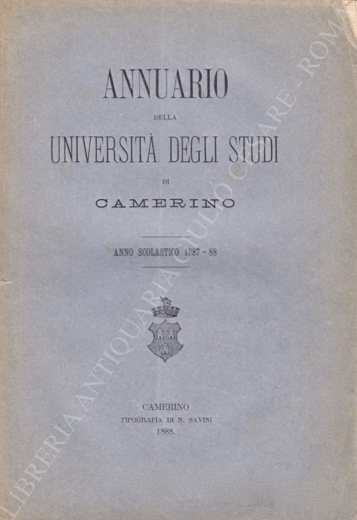 Annuario della Università degli Studi di Camerino