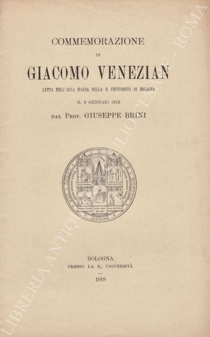Commemorazione di Giacomo Venezian