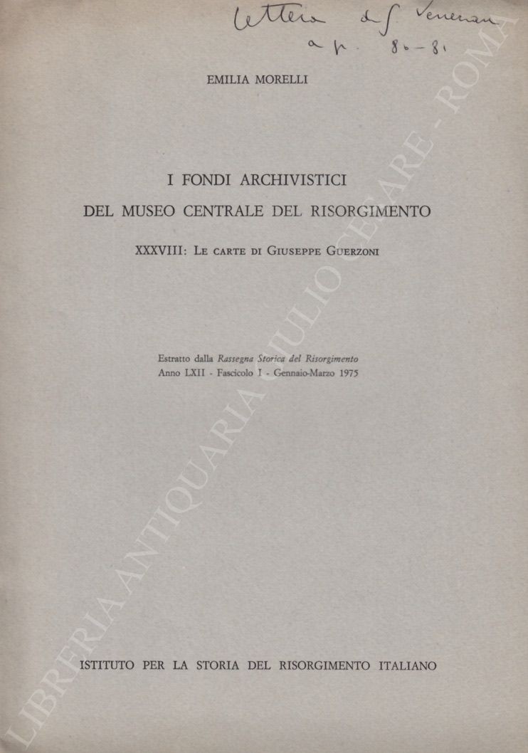 I Fondi Archivistici del Museo Centrale del Risorgimento