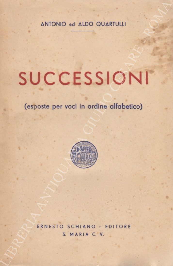 Successioni (esposte per voci in ordine alfabetico)
