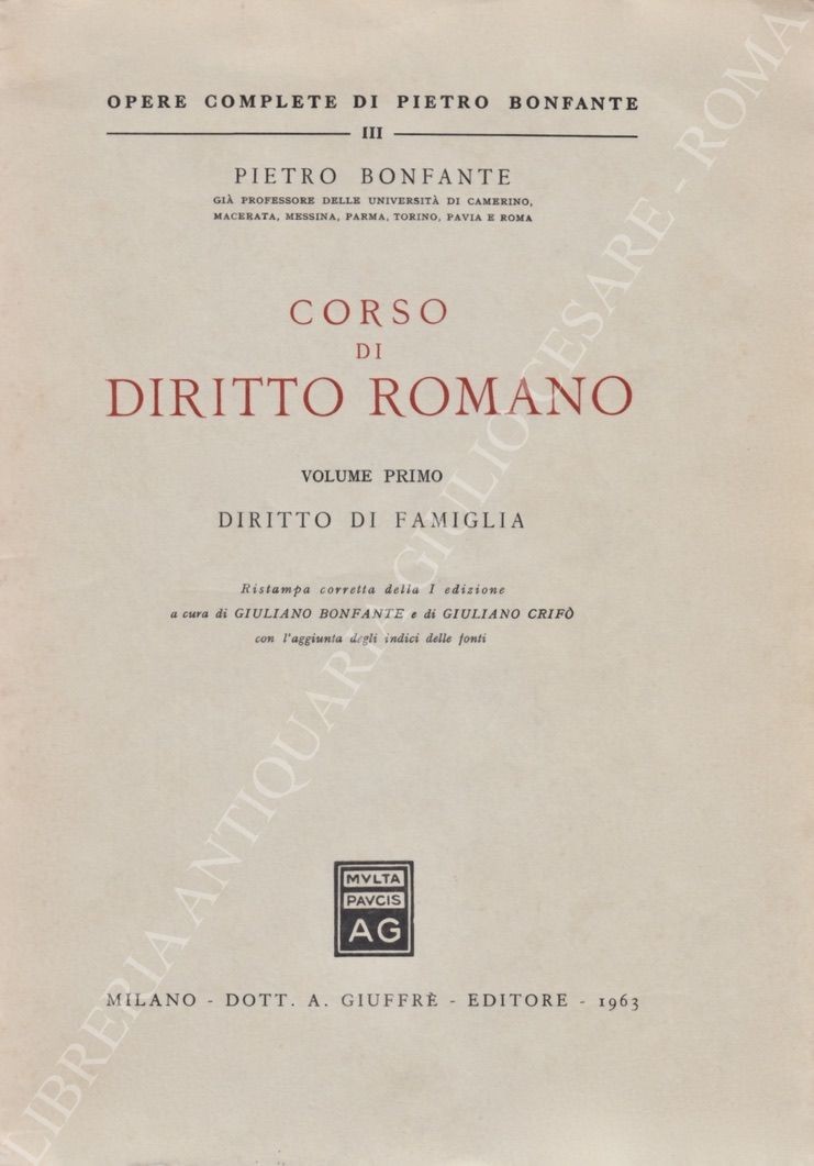 Corso di diritto romano