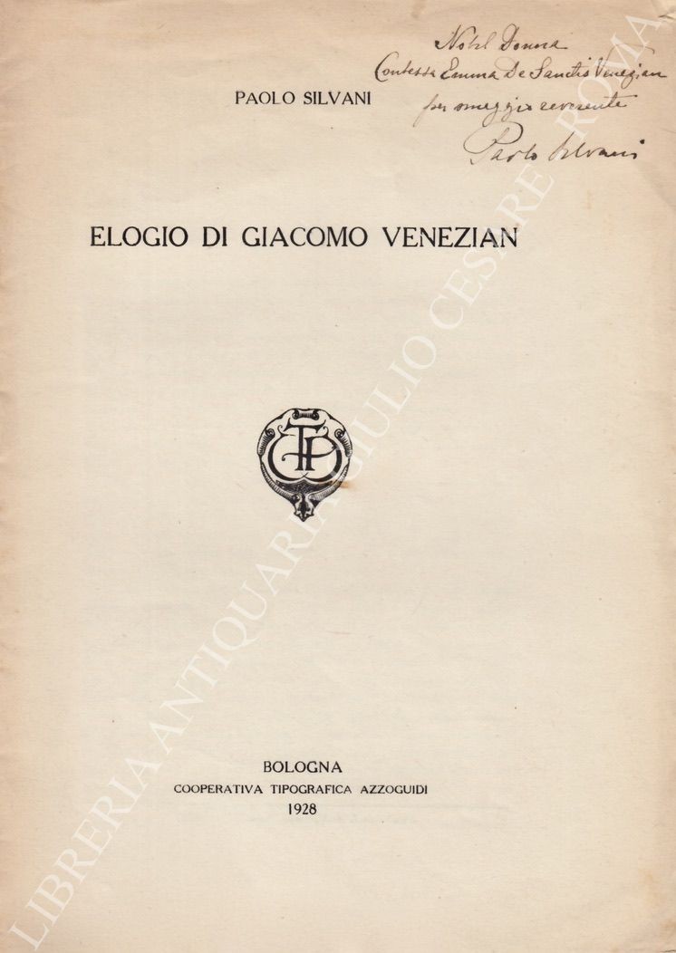 Elogio di Giacomo Venezian