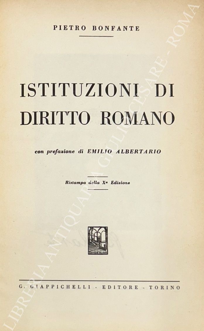Istituzioni di diritto romano