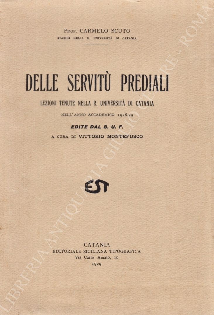 Delle servitù prediali
