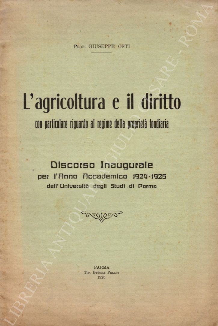 L'agricoltura e il diritto