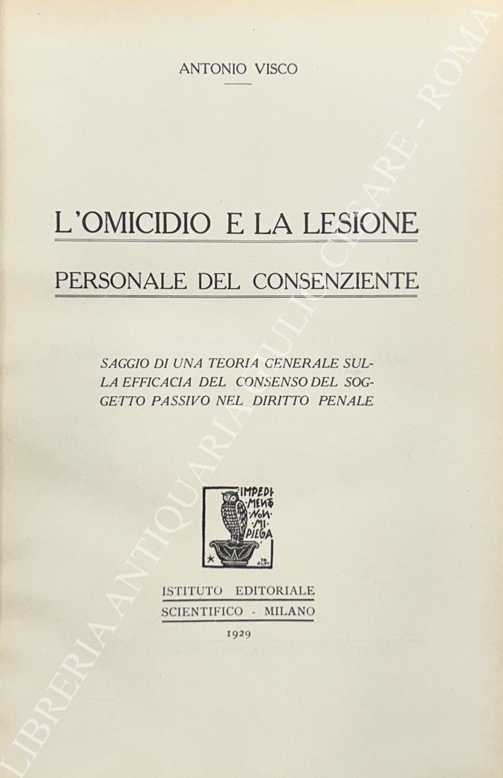 L'omicidio e la lesione personale del consenziente
