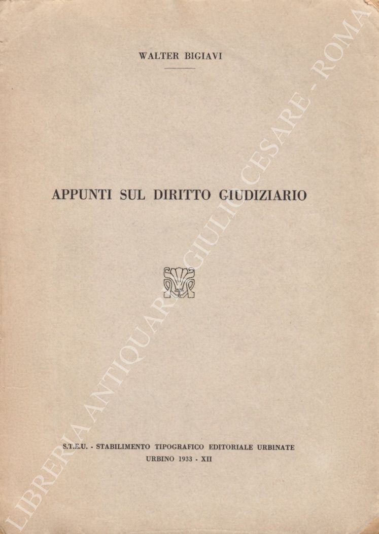 Appunti sul diritto giudiziario