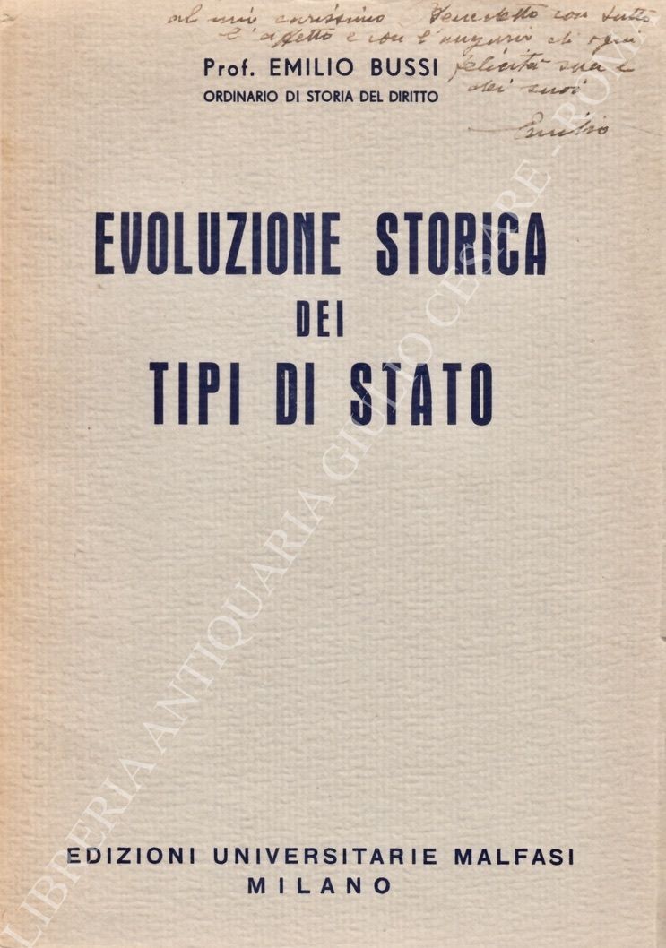 Evoluzione storica dei tipi di Stato
