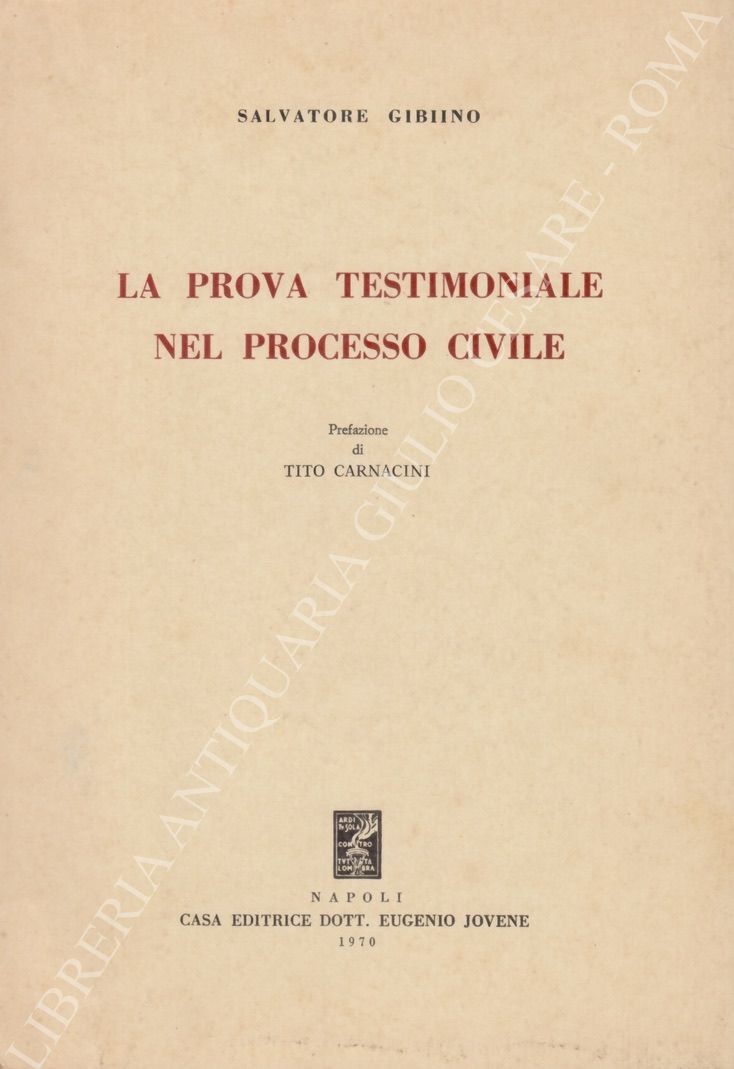 La prova testimoniale nel processo civile