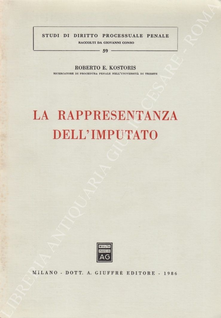 La rappresentanza dell'imputato