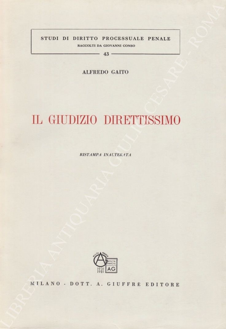 Il giudizio direttissimo