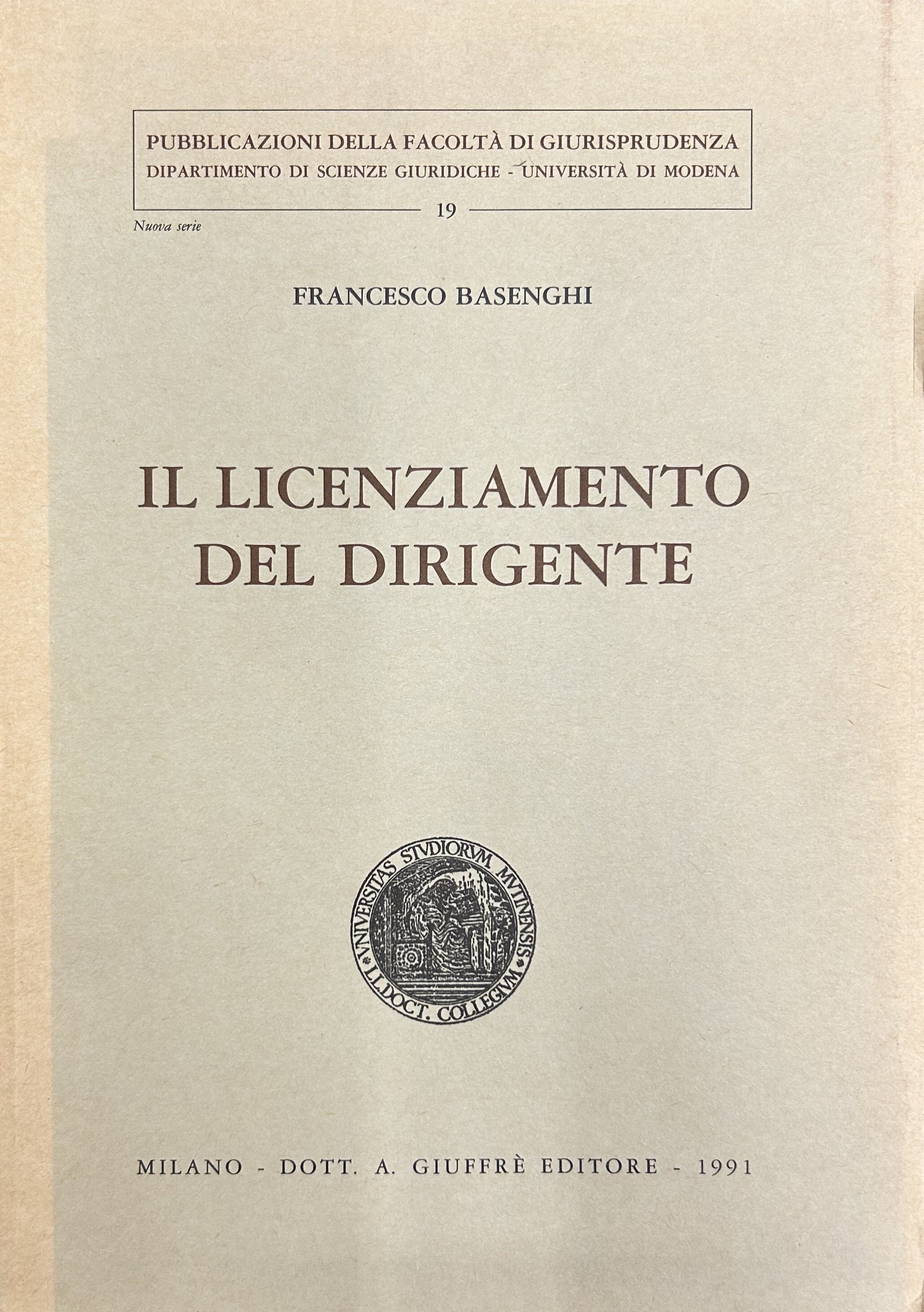 Il licenziamento del dirigente