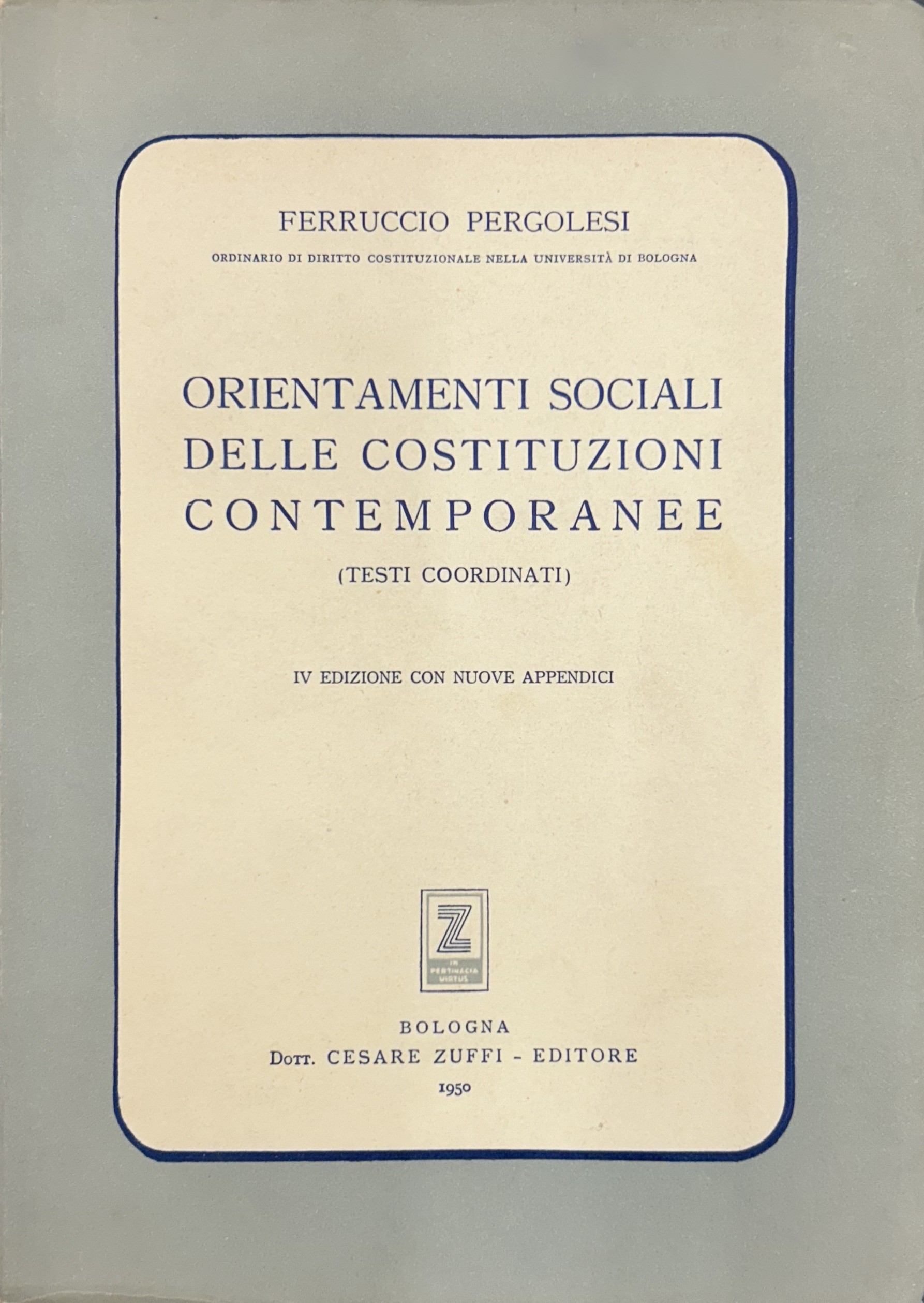 Orientamenti sociali delle costituzioni contempora