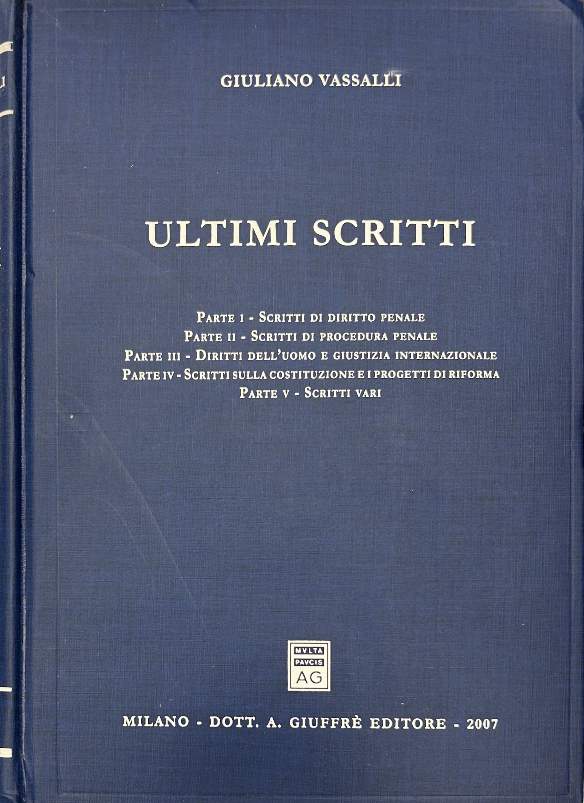 Ultimi scritti