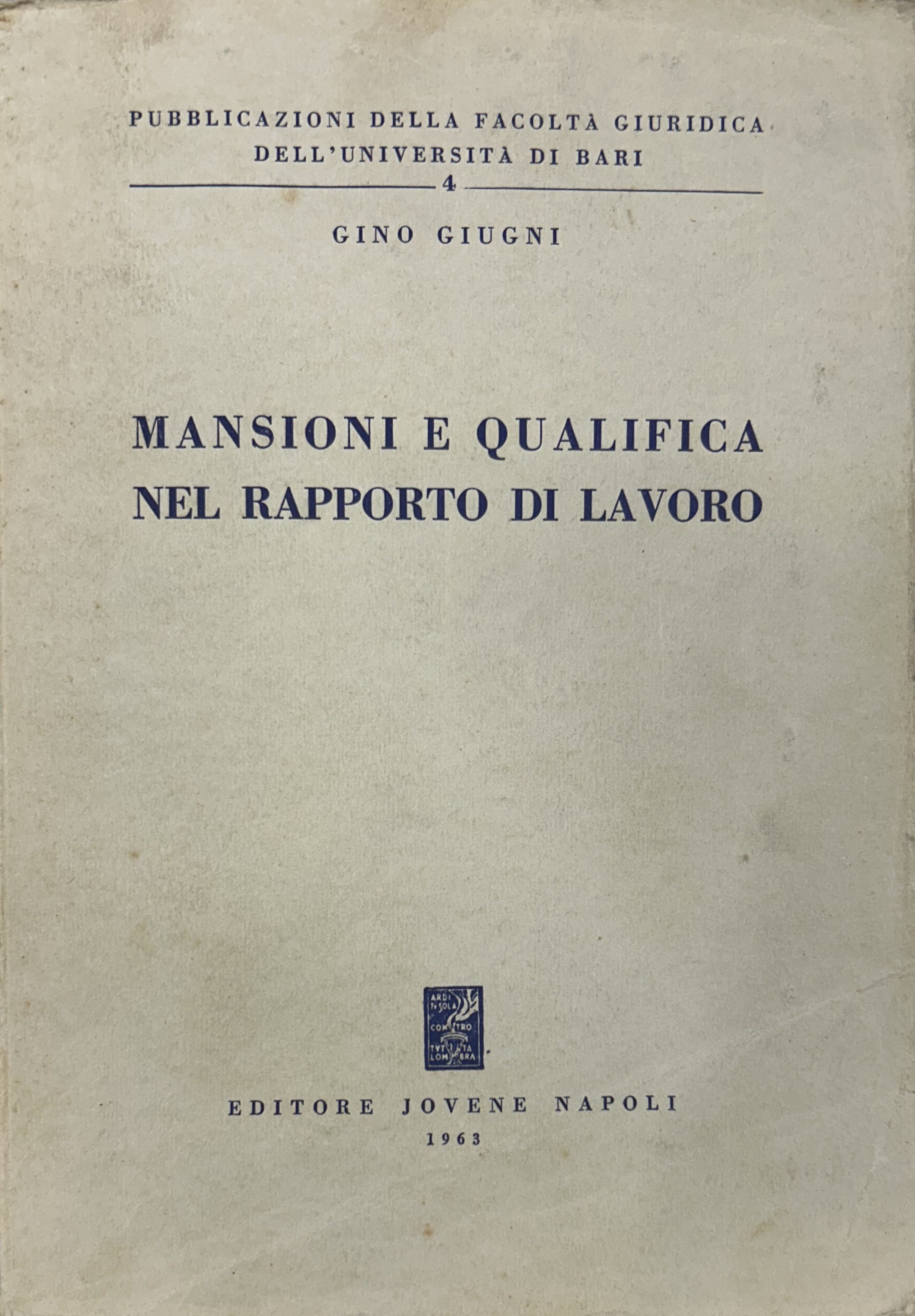 Mansioni e qualifica nel rapporto di lavoro