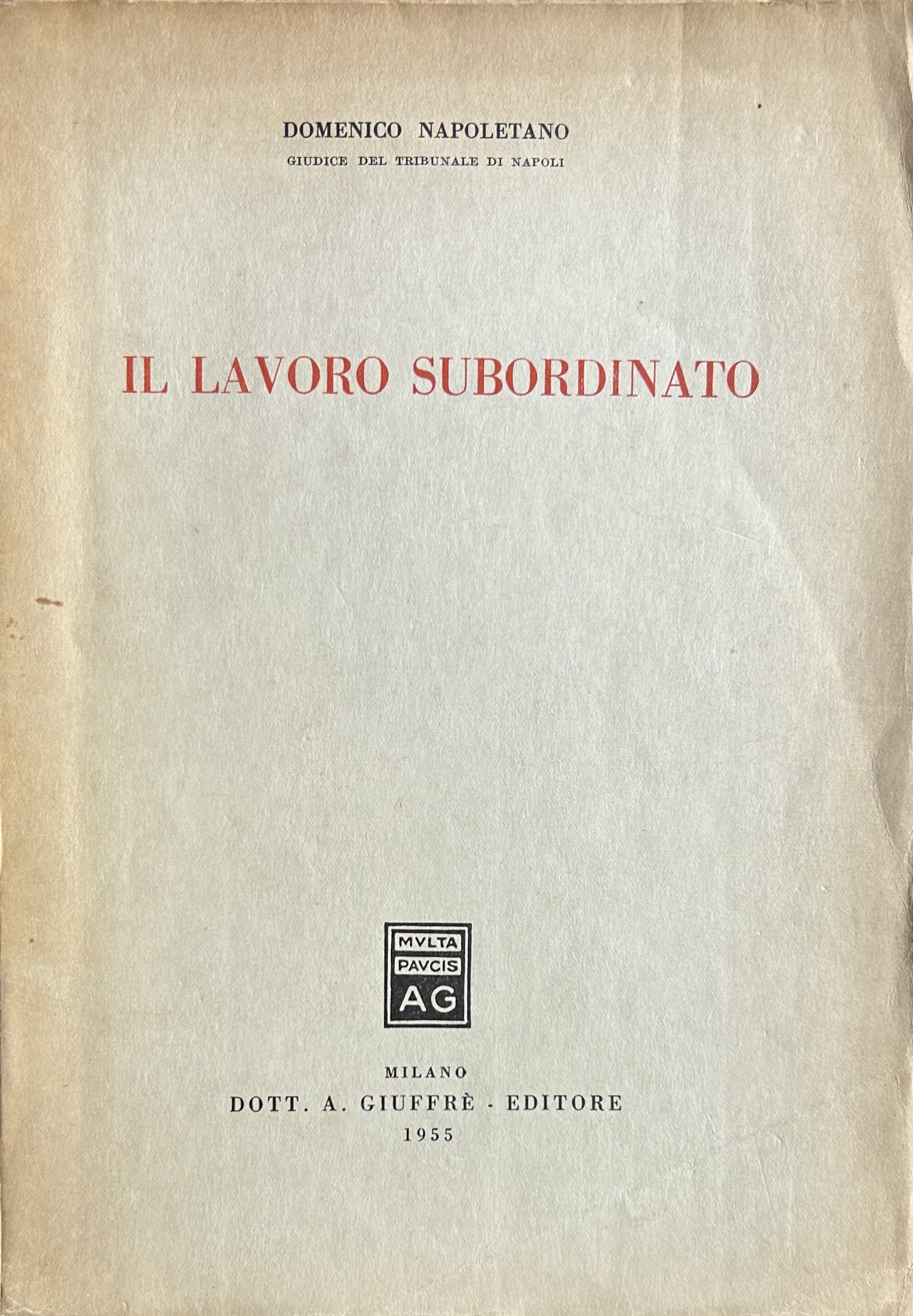 Il lavoro subordinato