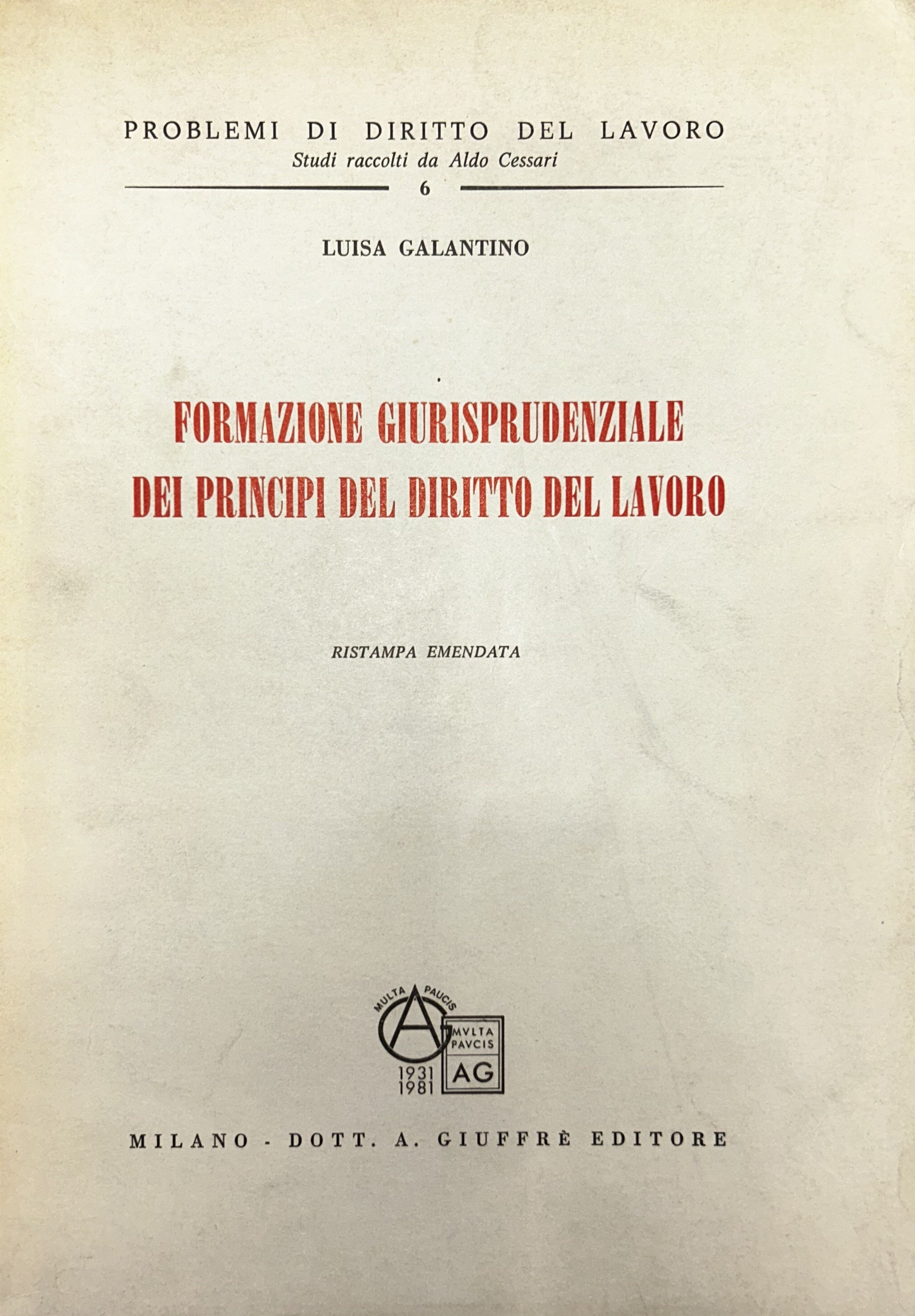 Formazione giurisprudenziale