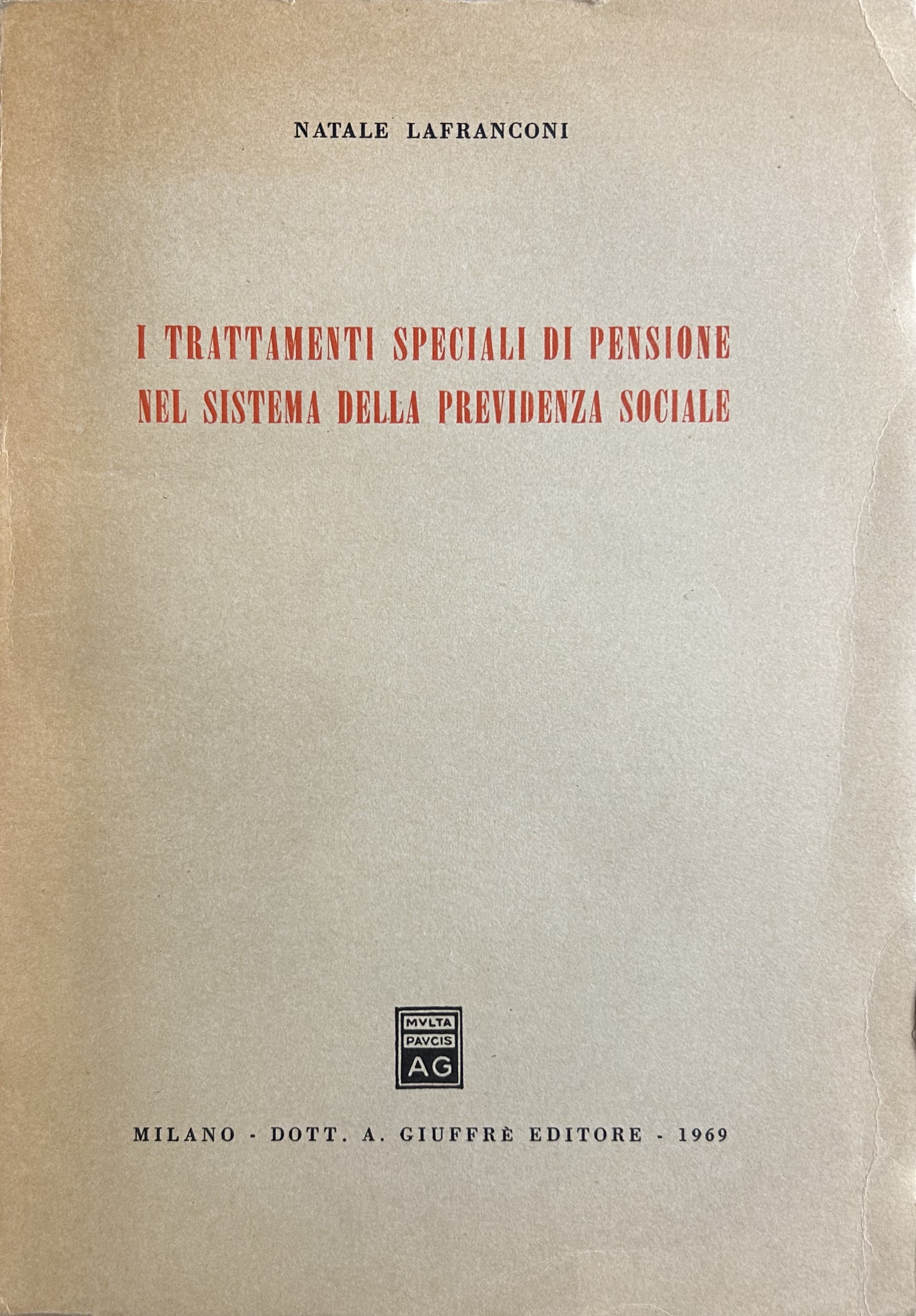 I trattamenti speciali di pensione