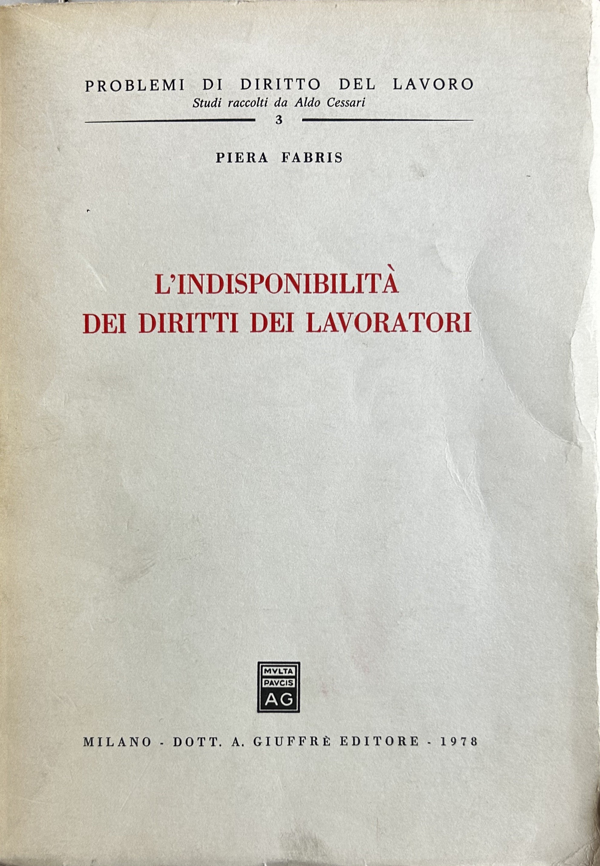 L'indisponibilità
