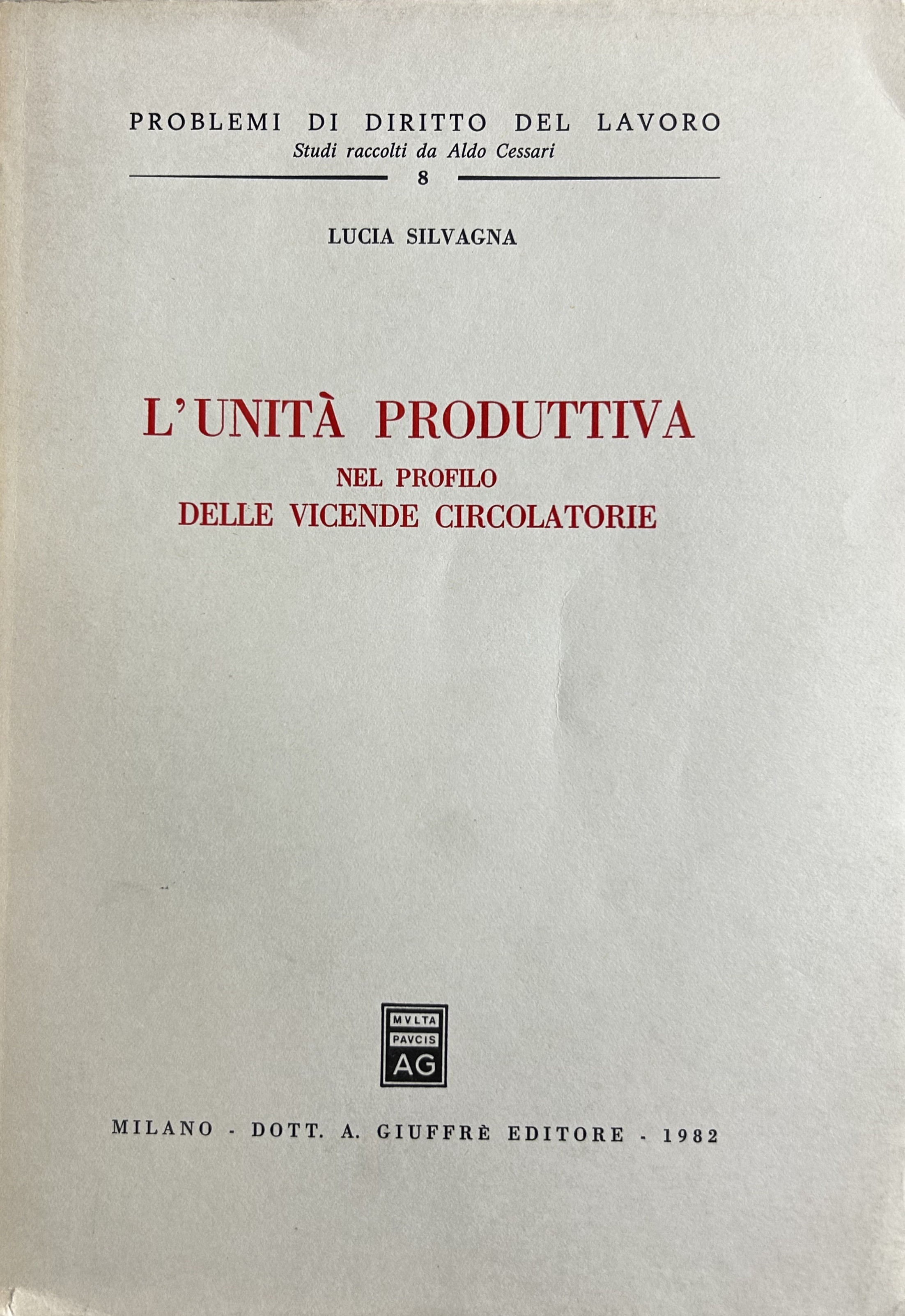 L'unità produttiva nel profilo