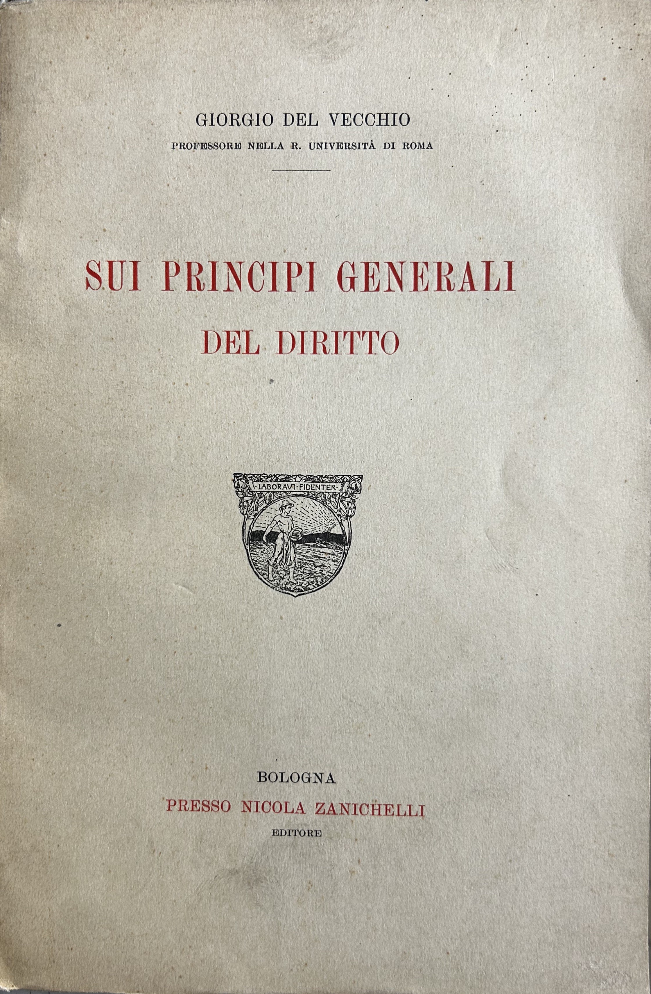 Sui principi generali del diritto