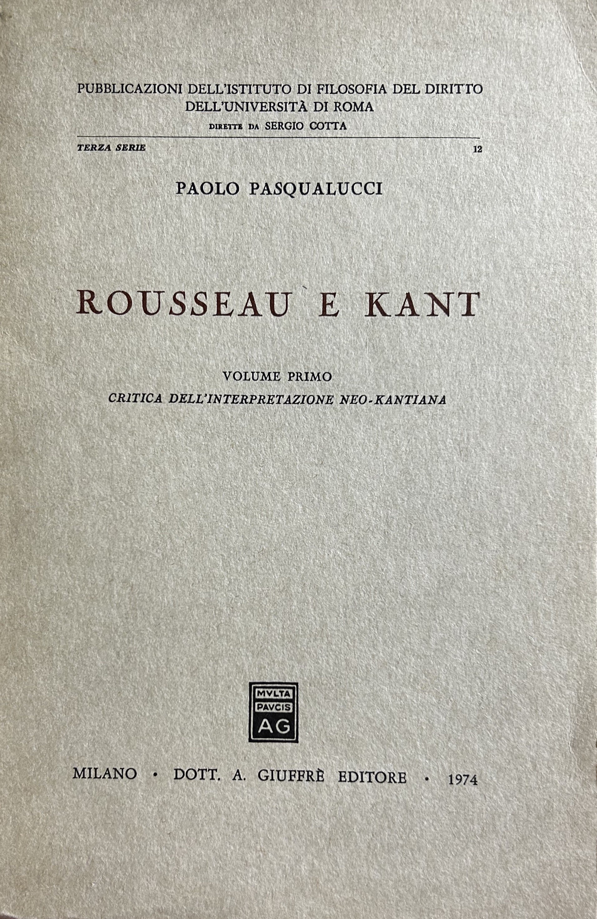 Rousseau e Kant.