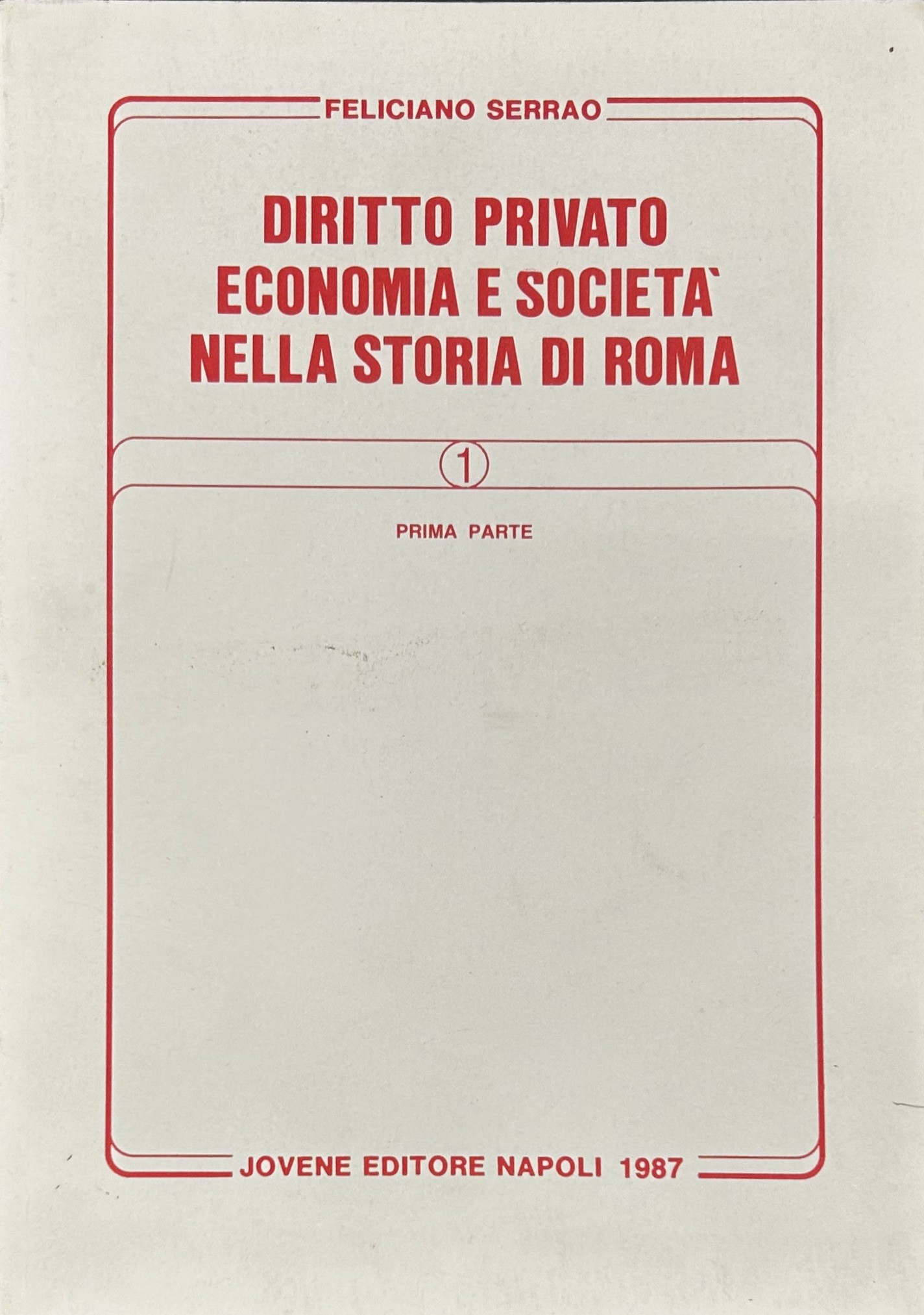 Diritto privato economia e società nella storia di Roma