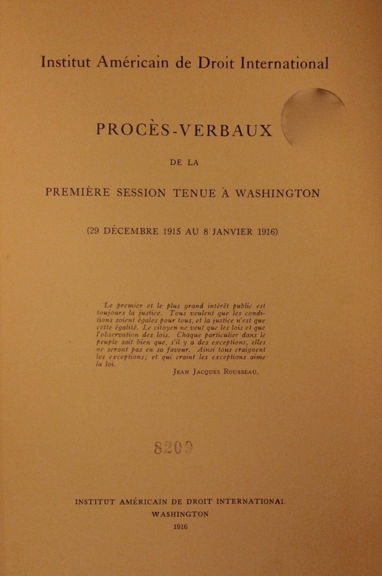 Institut Americain de Droit International