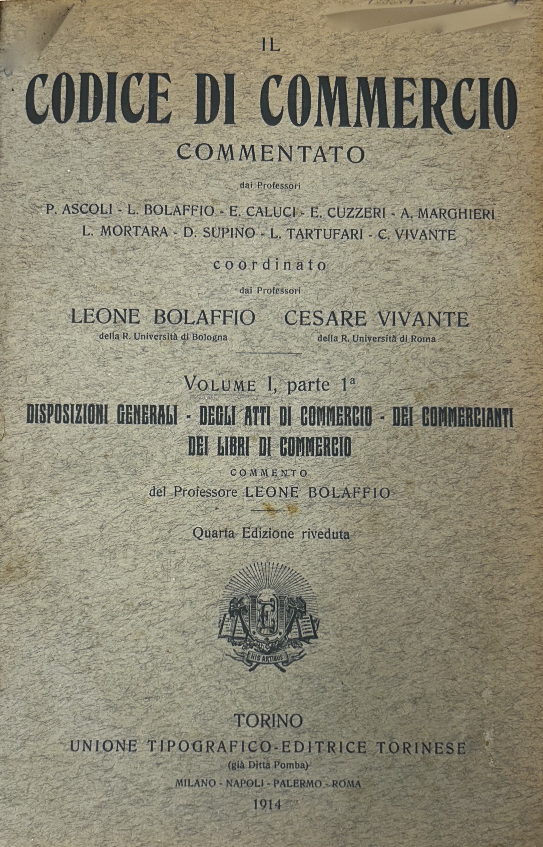 Disposizioni generali degli atti di commercio