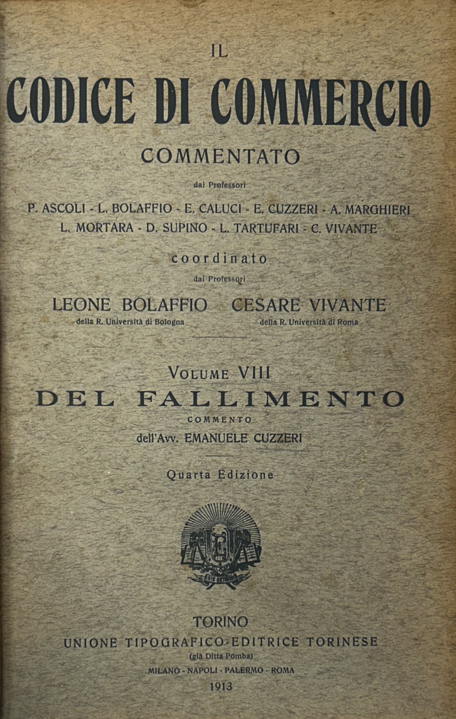 Del fallimento. Commento