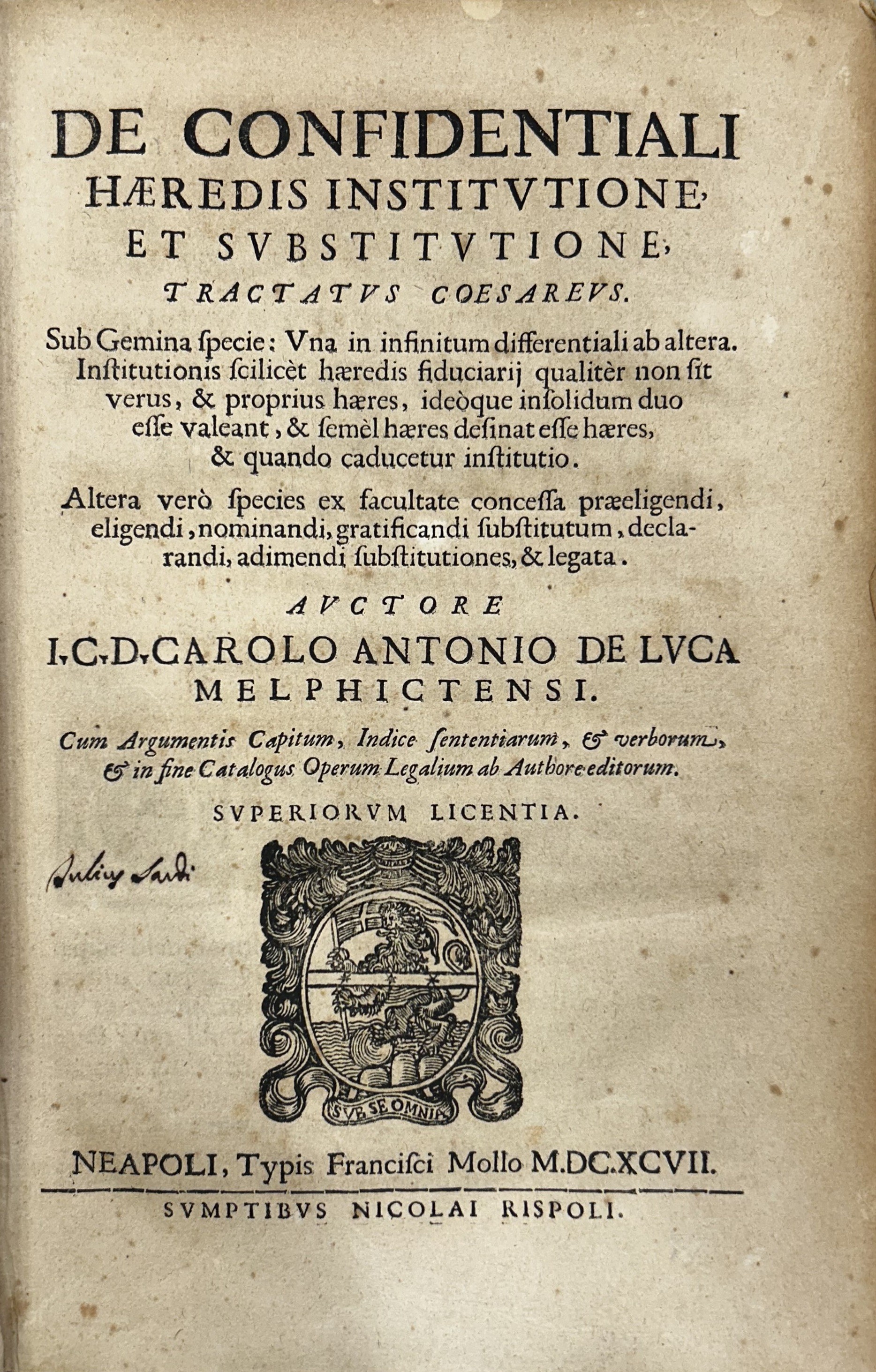 De confidentiali haeredis institutione