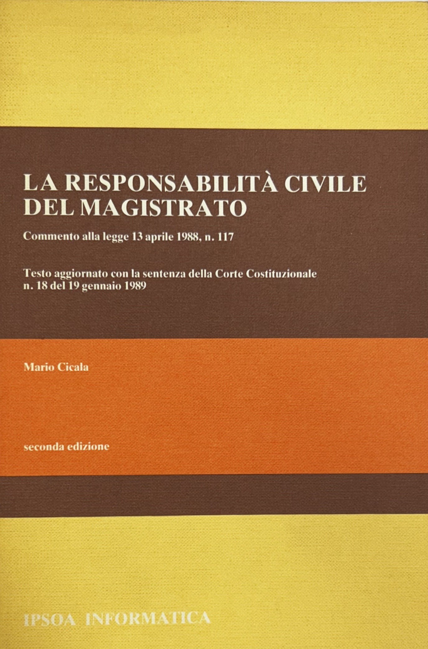 La responsabilità civile del magistrato