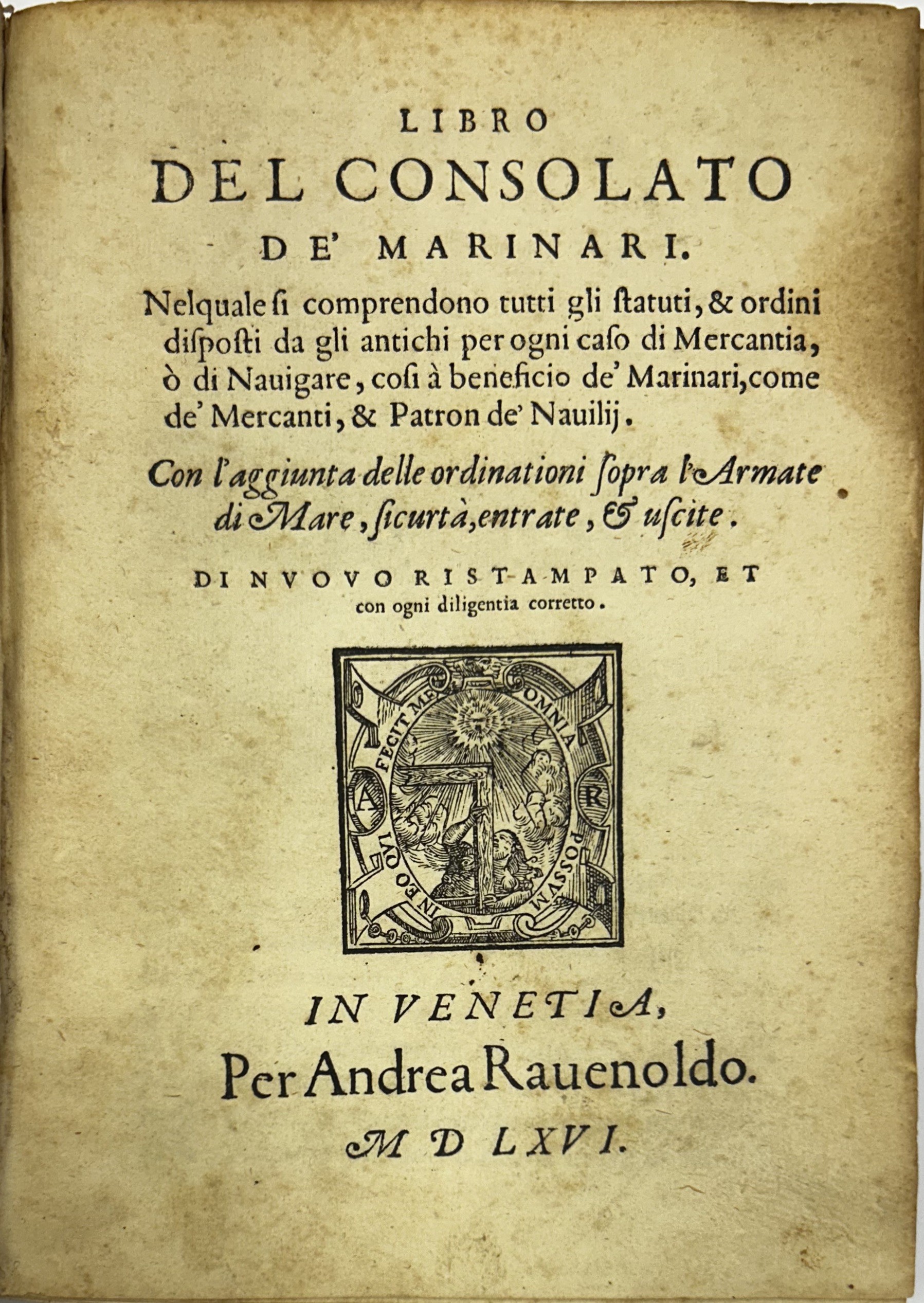 Libro del Consolato de marinari