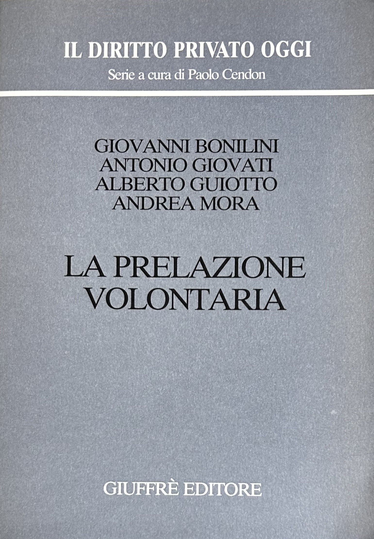 La prelazione volontaria