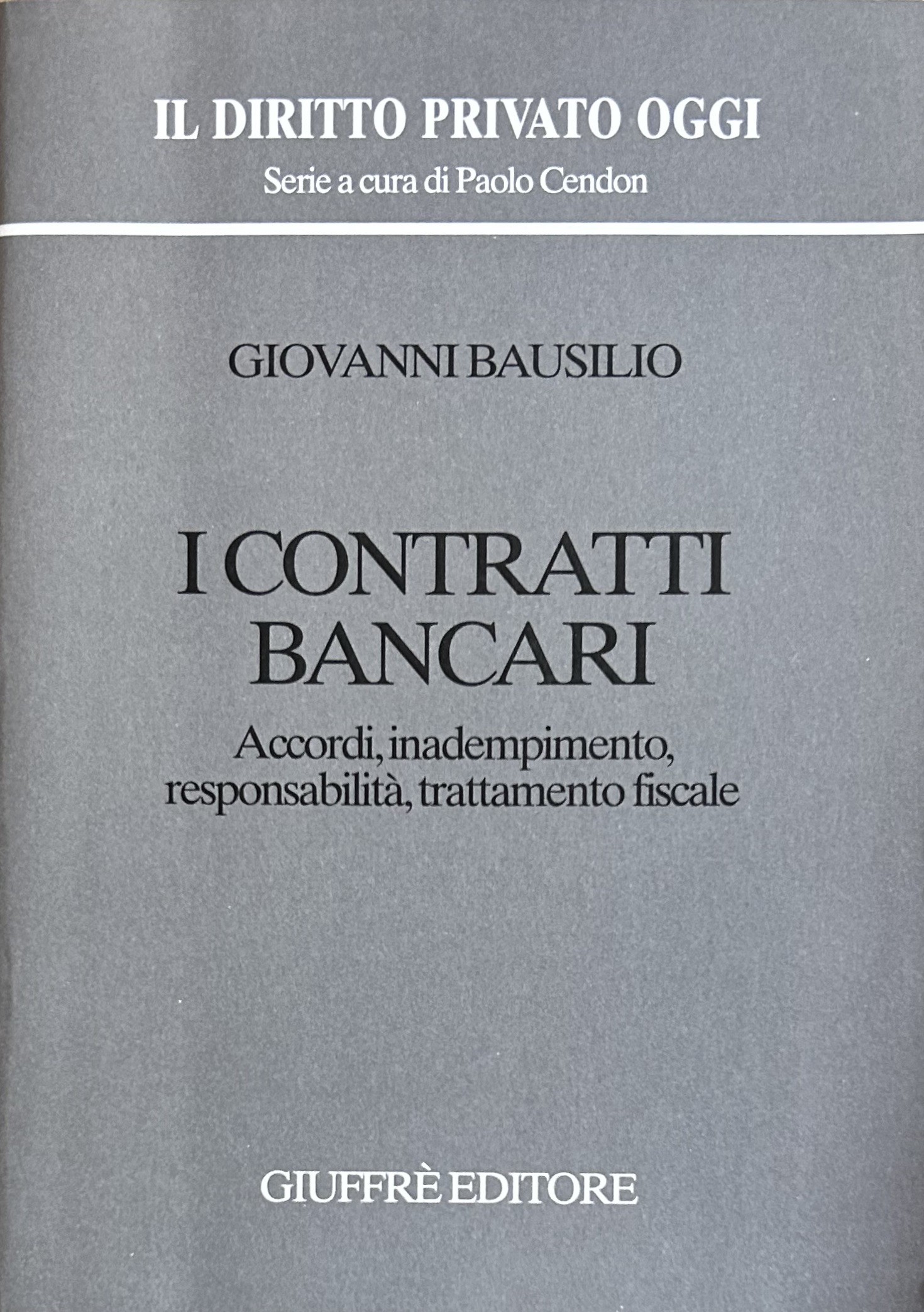 I contratti bancari