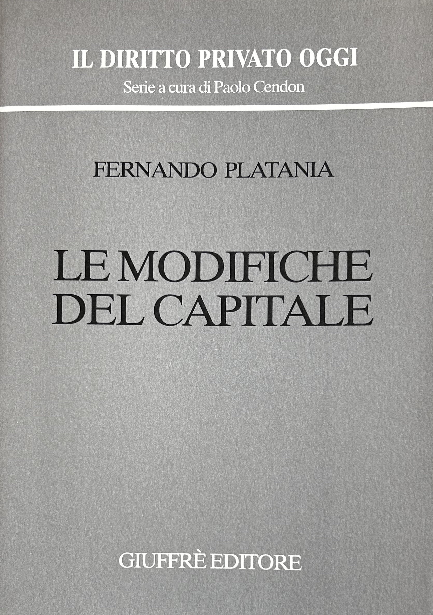 Le modifiche del capitale