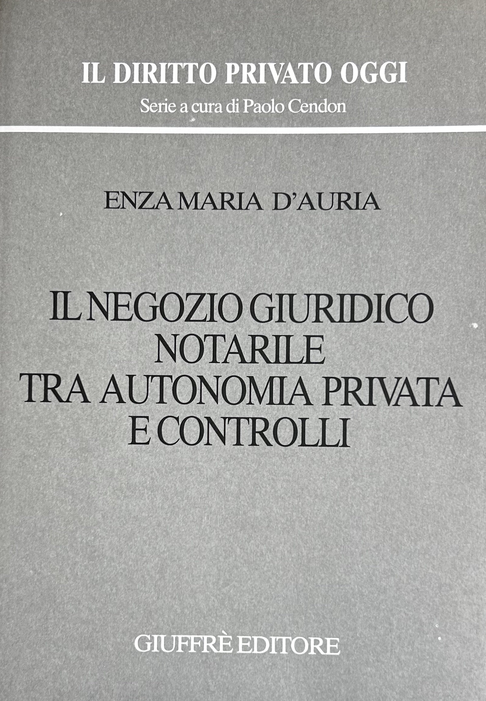 Il negozio giuridico notarile